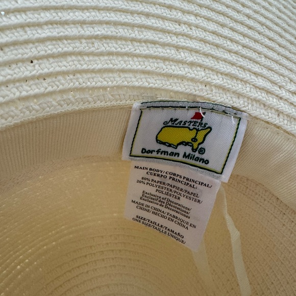 Masters 2025 Ladies Golf Sun Hat Pink Green Floral Magnolia Band New with tags - Picture 5 of 6